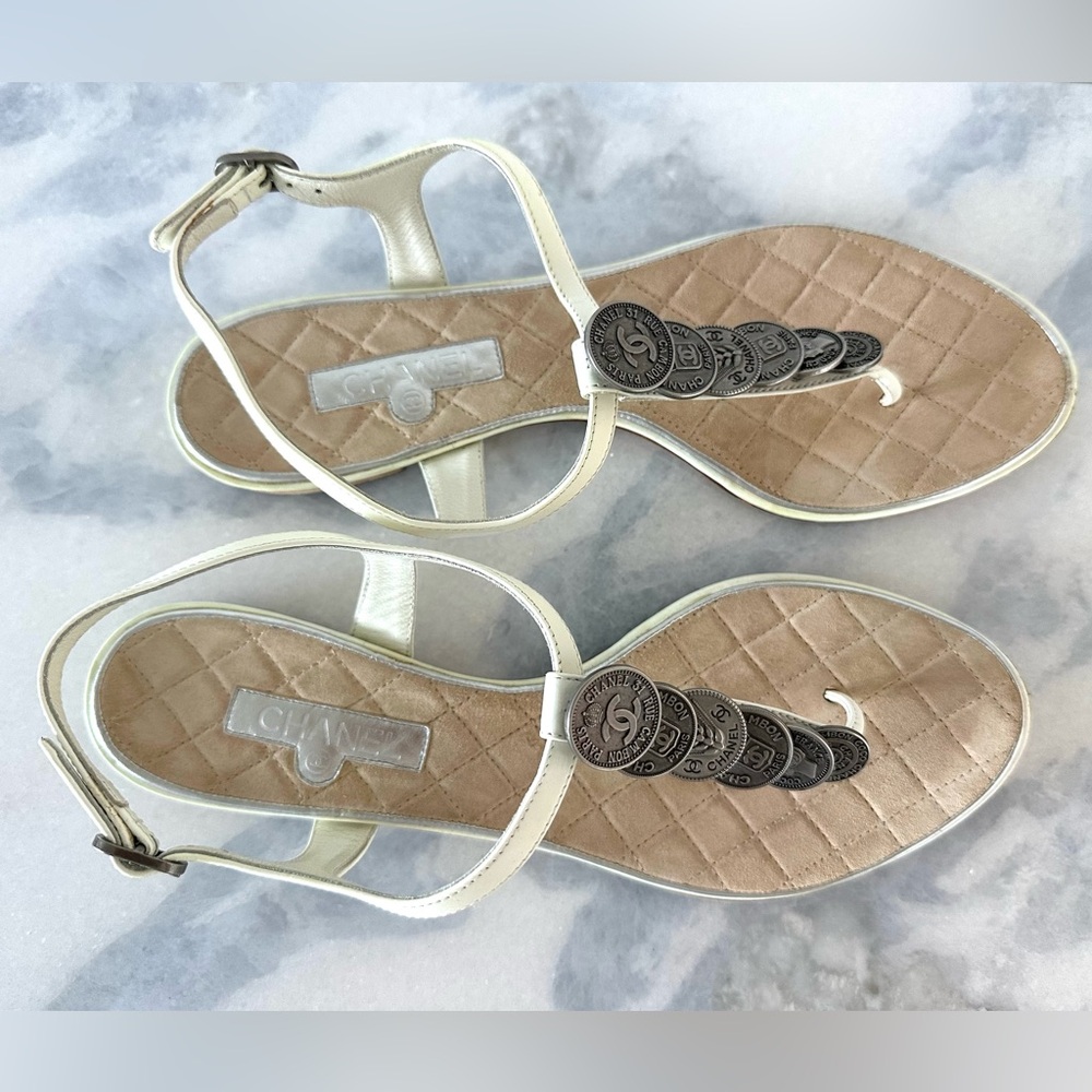 Chanel flat sandals